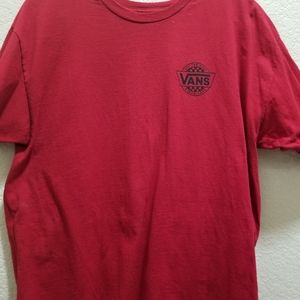 Mens Van's shirt with print on back